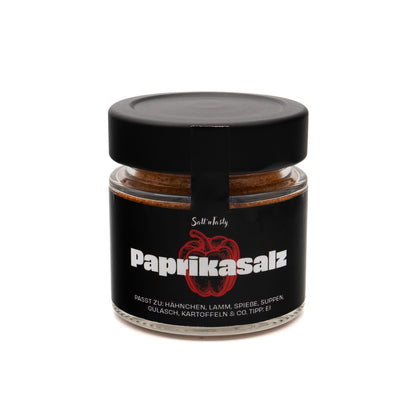 Paprikasalz im Glas von SaltnTasty – edelsüßes Gewürzsalz