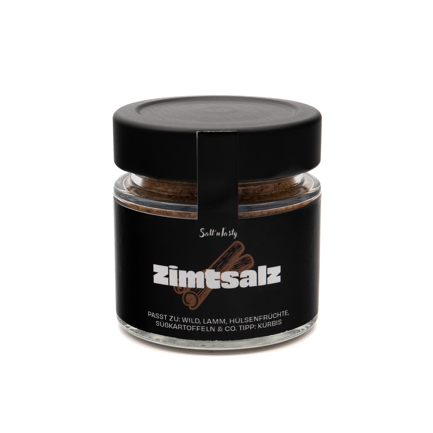 Zimtsalz im Glas von SaltnTasty – süß-würziges Gewürzsalz mit Zimt