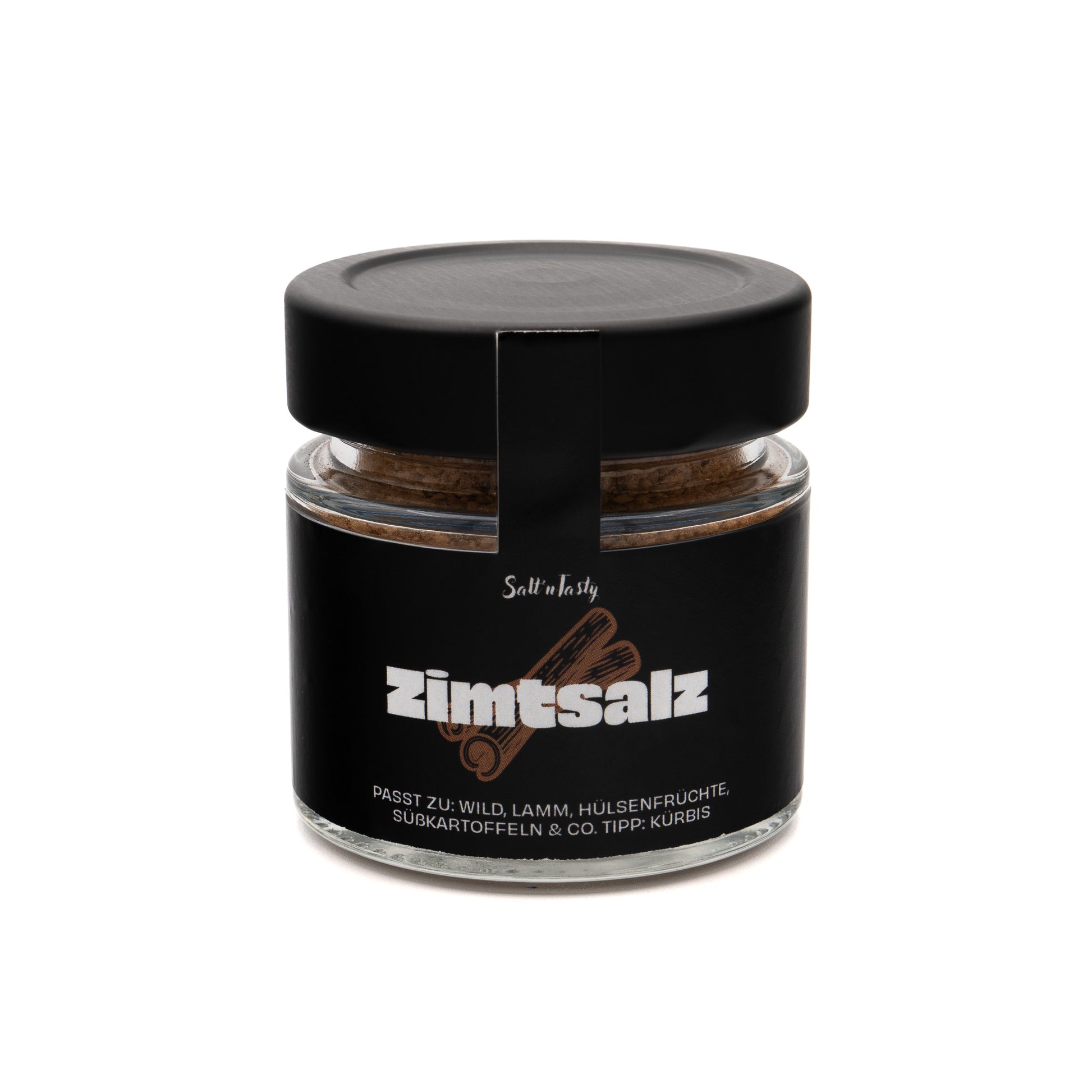 Zimtsalz im Glas von SaltnTasty – süß-würziges Gewürzsalz mit Zimt